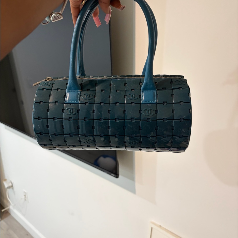 Chanel Teal Shoulder Bag - Picture 9 of 10